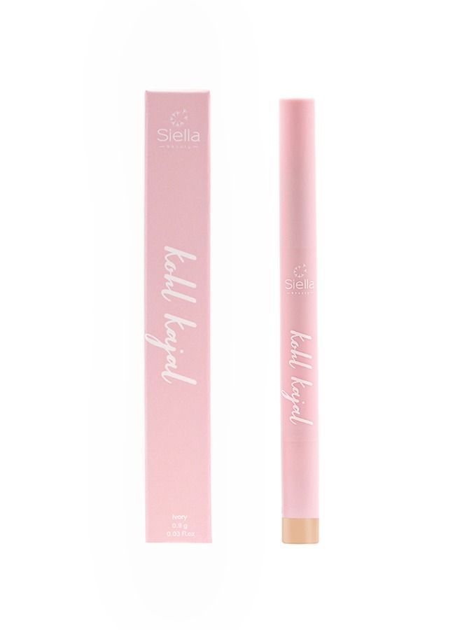 Multi Purpose Ivory Creamy Kohl Kajal 0.9gm Long Stay With One Swipe Smooth Application 3-in-1 Kajal Eyeliner Smokey Eyeshadow
