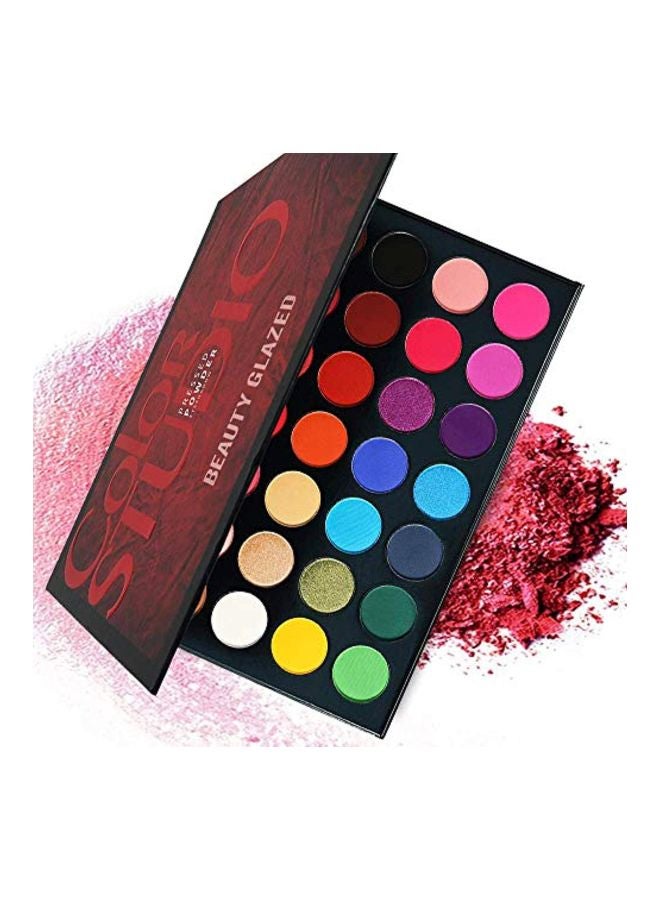 Shimmery Eyeshadow Palette Red/Blue/Yellow