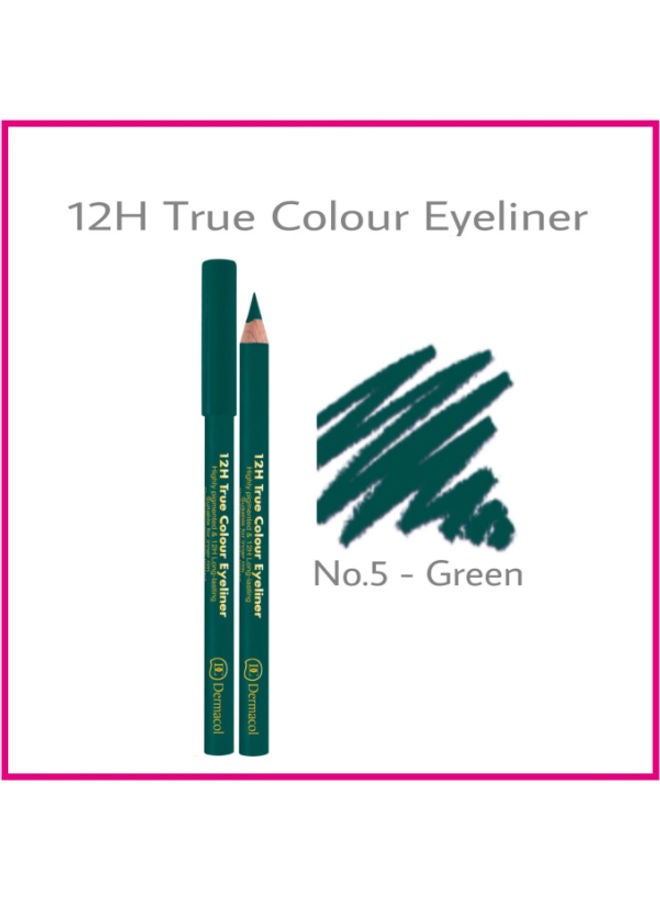 12H True Colour Eyeliner No 5 Green