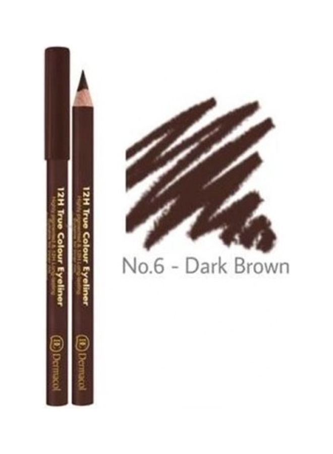 12H True Colour Eyeliner No 6 Dark Brown