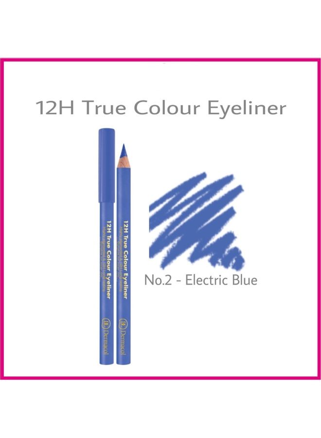 12H True Colour Eyeliner No 2 Electric Blue