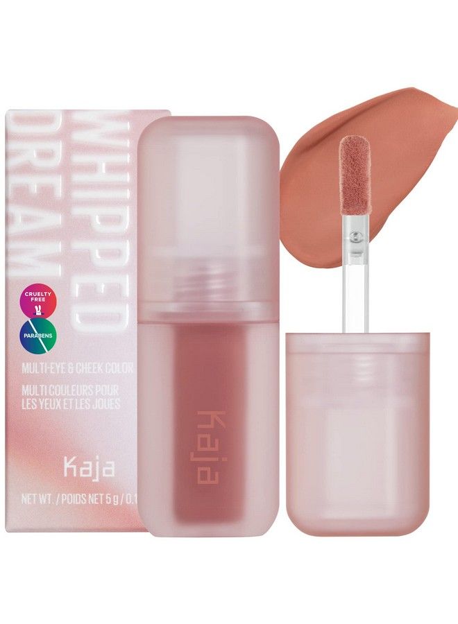 Multipurpose Liquid Eyeshadow & Blush Whipped Dream : 4 Shades Buildable Blendable Airy Semimatte Finish 01 Coral Souffle 017 Oz