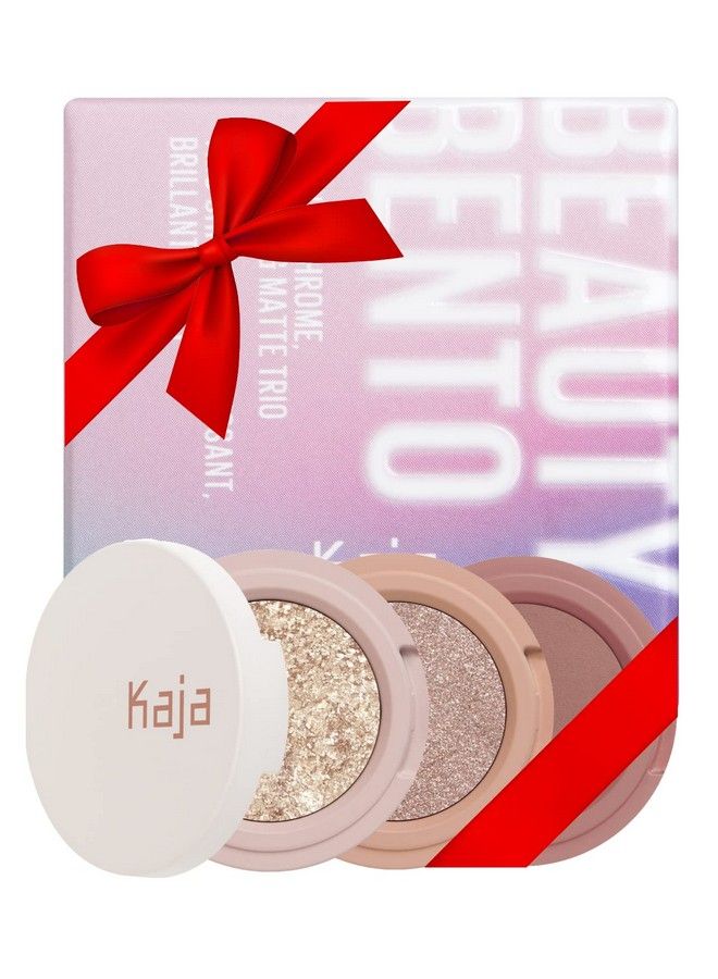 Beauty Bento Collection Bouncy Eyeshadow Trio : 16 Peach Madeline : Nude Peach Tone : Vegan Cruelty free
