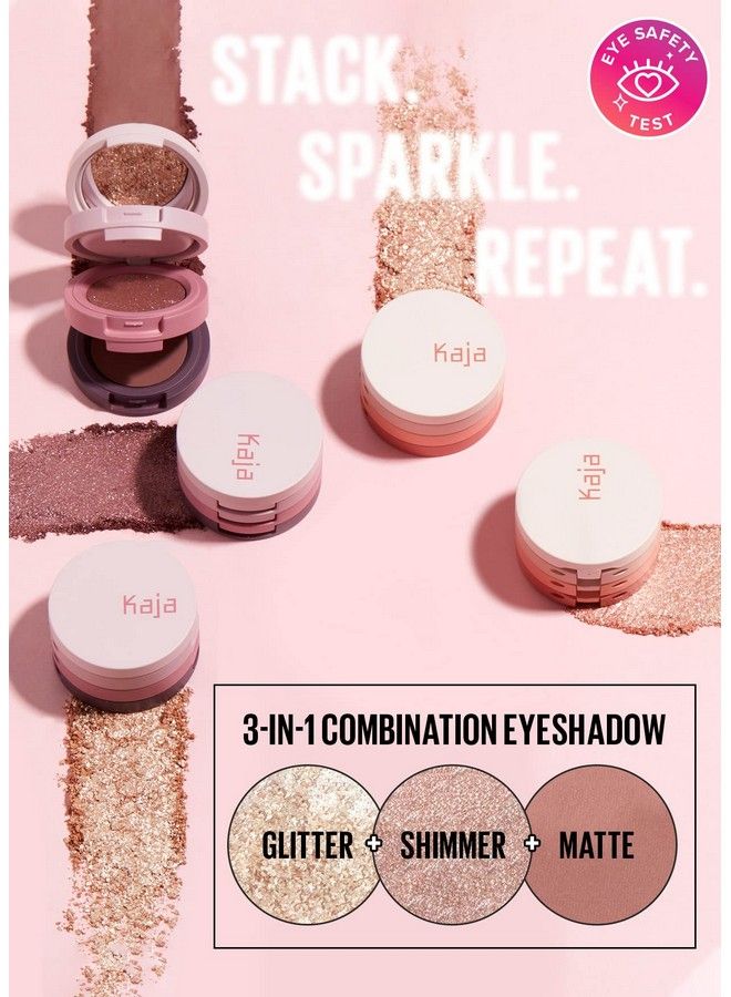 Beauty Bento Collection Bouncy Eyeshadow Trio : 16 Peach Madeline : Nude Peach Tone : Vegan Cruelty free