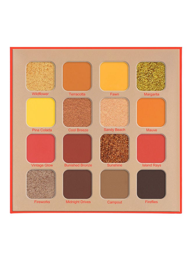 16-Color Eyeshadow Palette (Summer Breeze) Multicolour