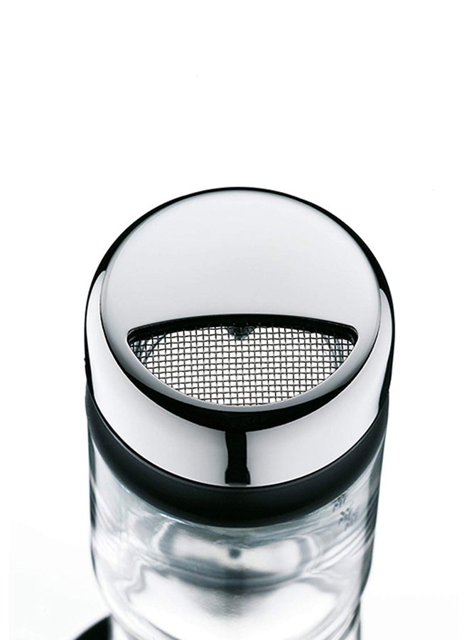 4-Piece Shaker Tin Set Silver 100ml