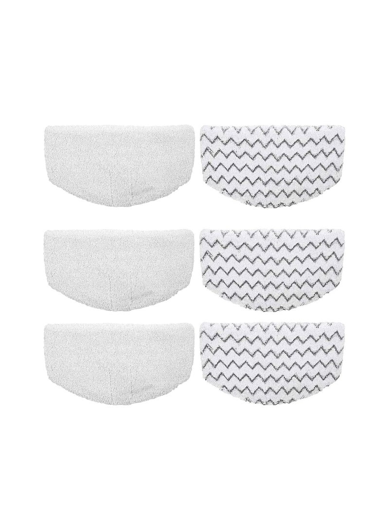 6 Pack Replacement Steam Mop Pads for Bissell Powerfresh 1940 1440 1544 1806 2075 Series, Model 19402 19404 19408 19409 1940a 1940f 1940q 1940t 1940w B0006 B0017,Washable Cleaning Pad