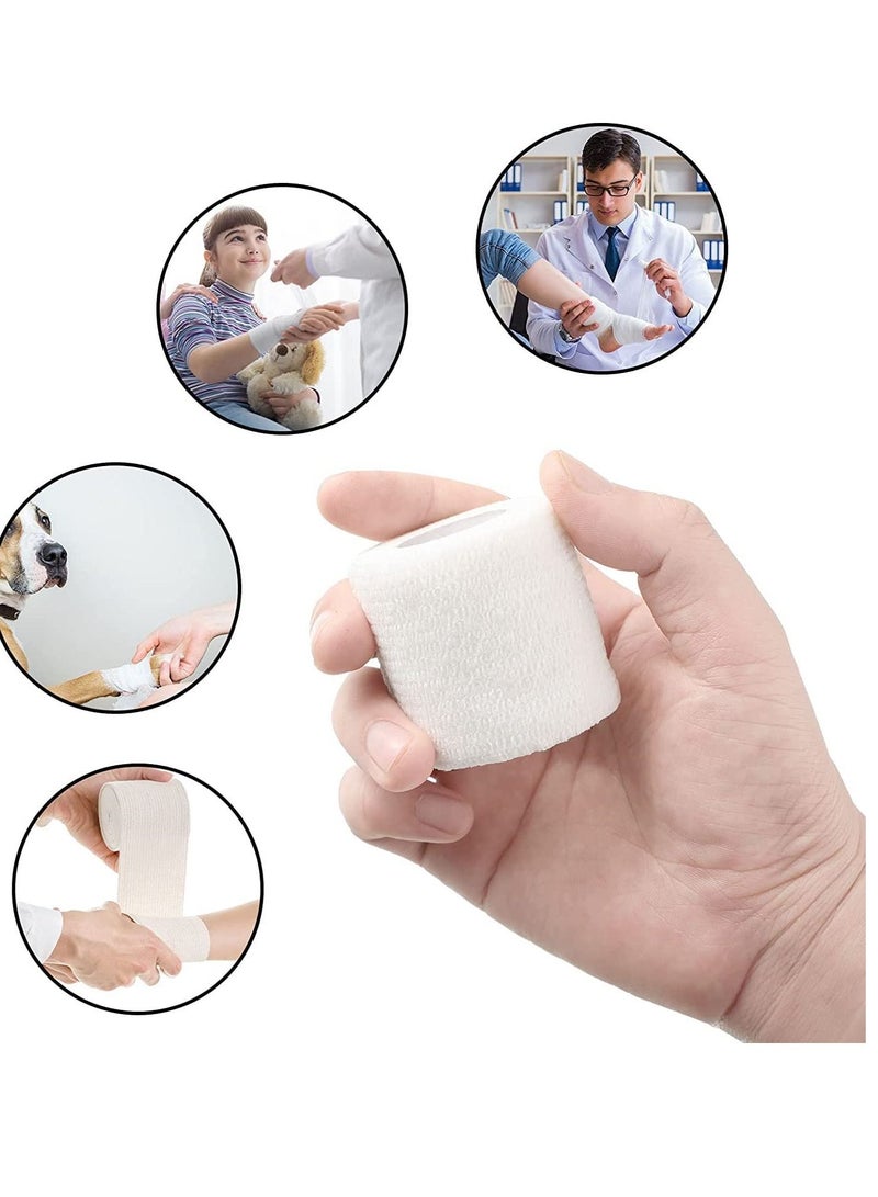 8-Piece Self Adherent Elastic Bandage Breathable Wrap Tape