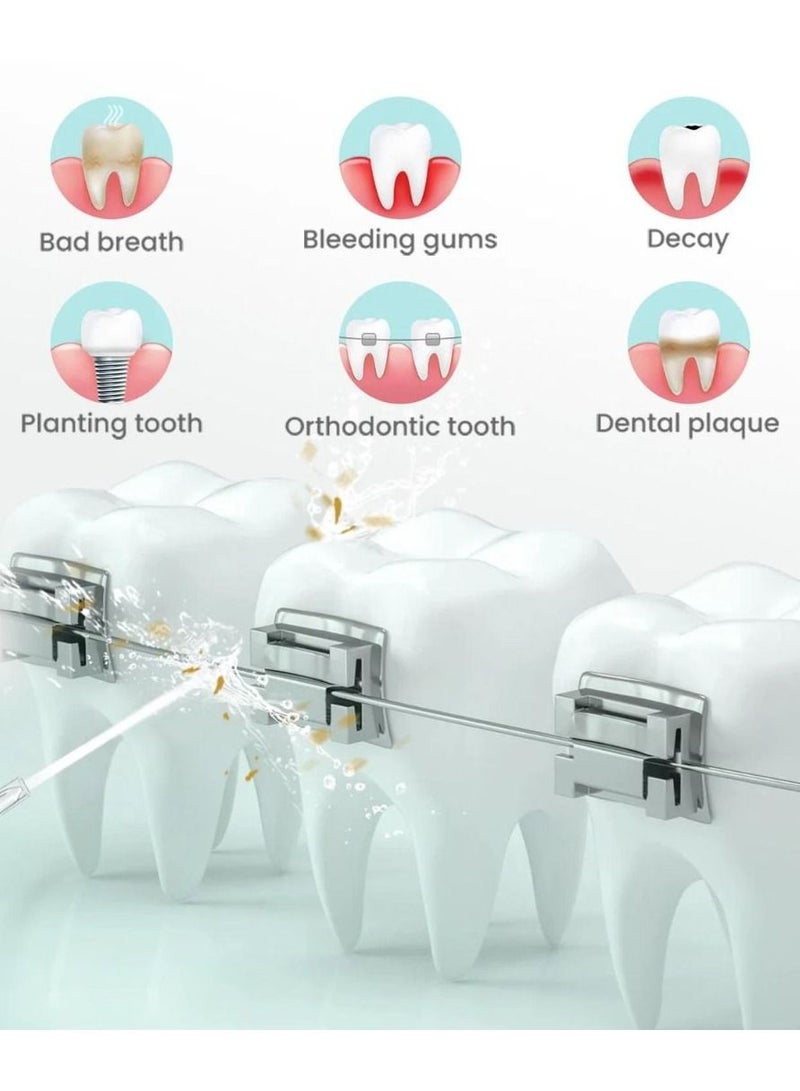 Nicefeel Mini Dental Water Flosser Carrying Oral Irrigator Teeth Cleaner Tooth Flush Oral Irrigator Water Flosser FC3940