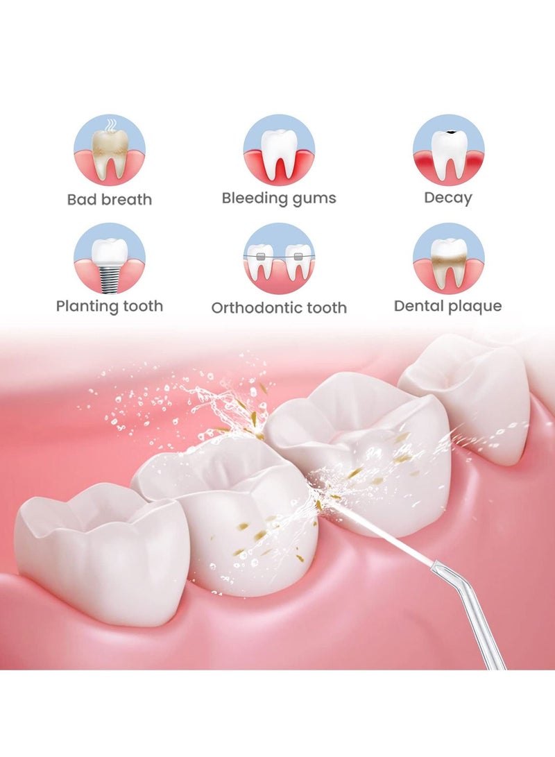 Nicefeel Cordless Portable Dental Water Flosser Dental Oral Irrigator High Capacity Battery Easy to Use Single Button Operation for Home and Travel 160 ML
