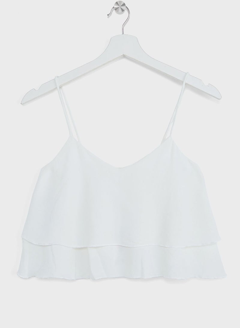 Youth Essential Ruffled Top
