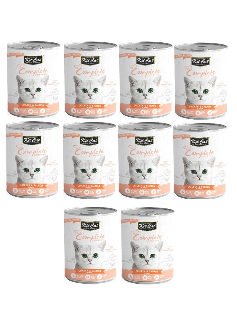 Complete Cuisine Chicken And Salmon In Broth Cat Wet Food 10X150g
