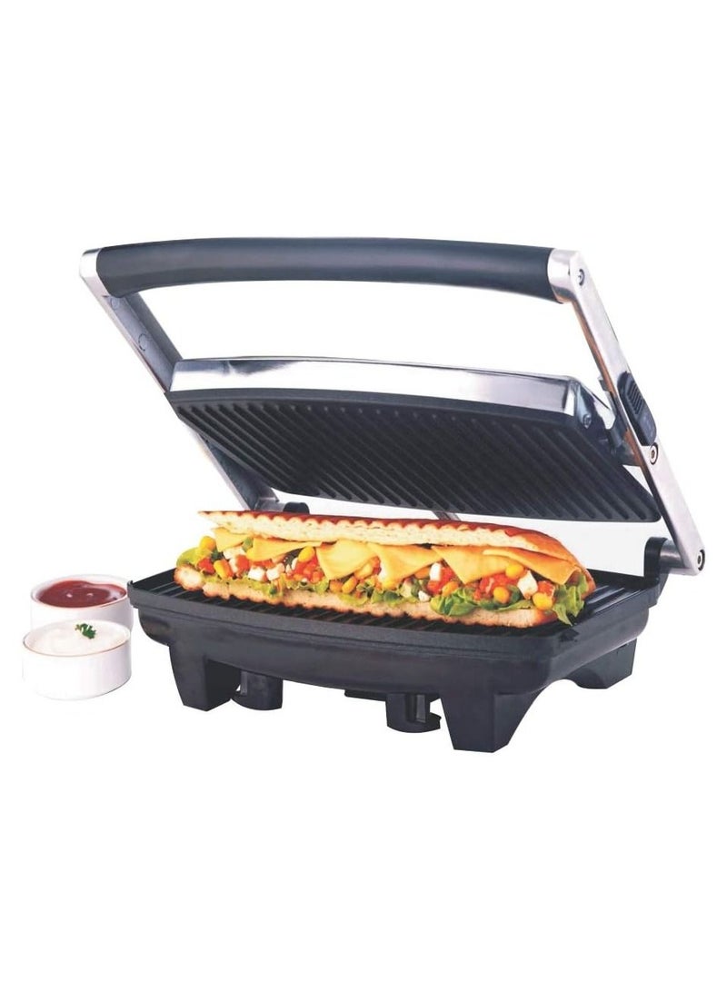 Borosil Jumbo Grill Sandwich Maker (Black) - 1000W