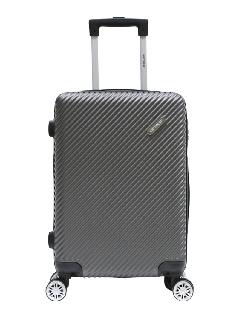 Single Hardside Spinner ABS Trolley Luggage With Number Lock 20 Inches