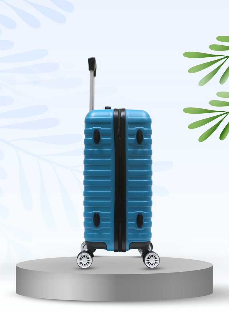 Single Hardside Spinner ABS Trolley Luggage With Number Lock 20 Inches