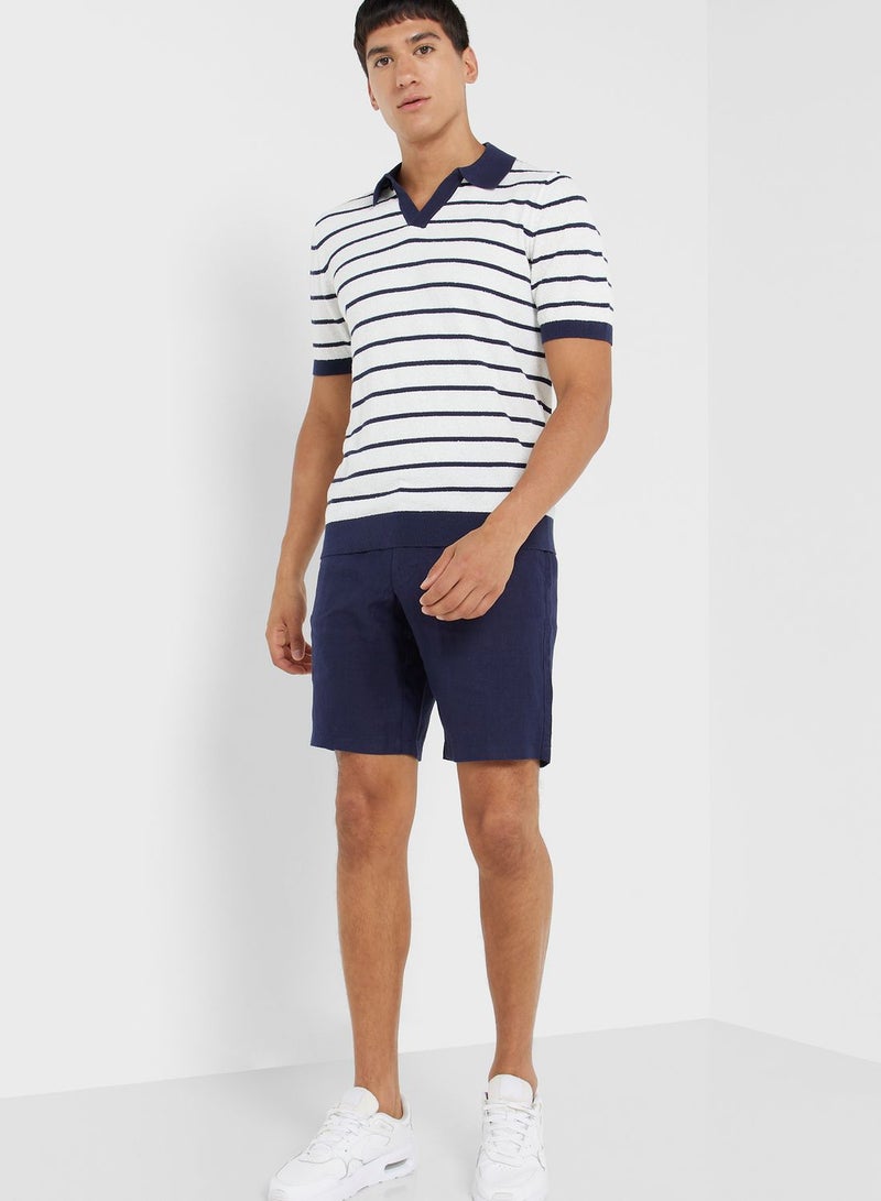 Drawstring Bermuda Shorts