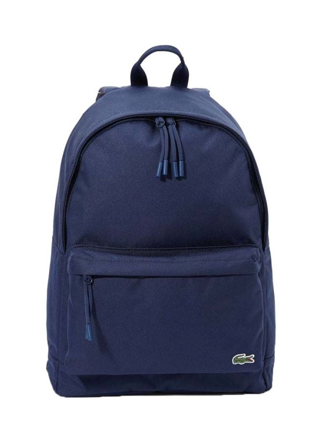 Logo Embroidered Backpack Blue