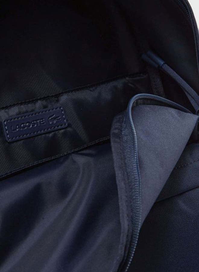 Logo Embroidered Backpack Blue