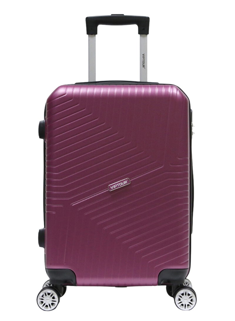 Single Hardside Spinner ABS Trolley Luggage With Number Lock 20 Inches