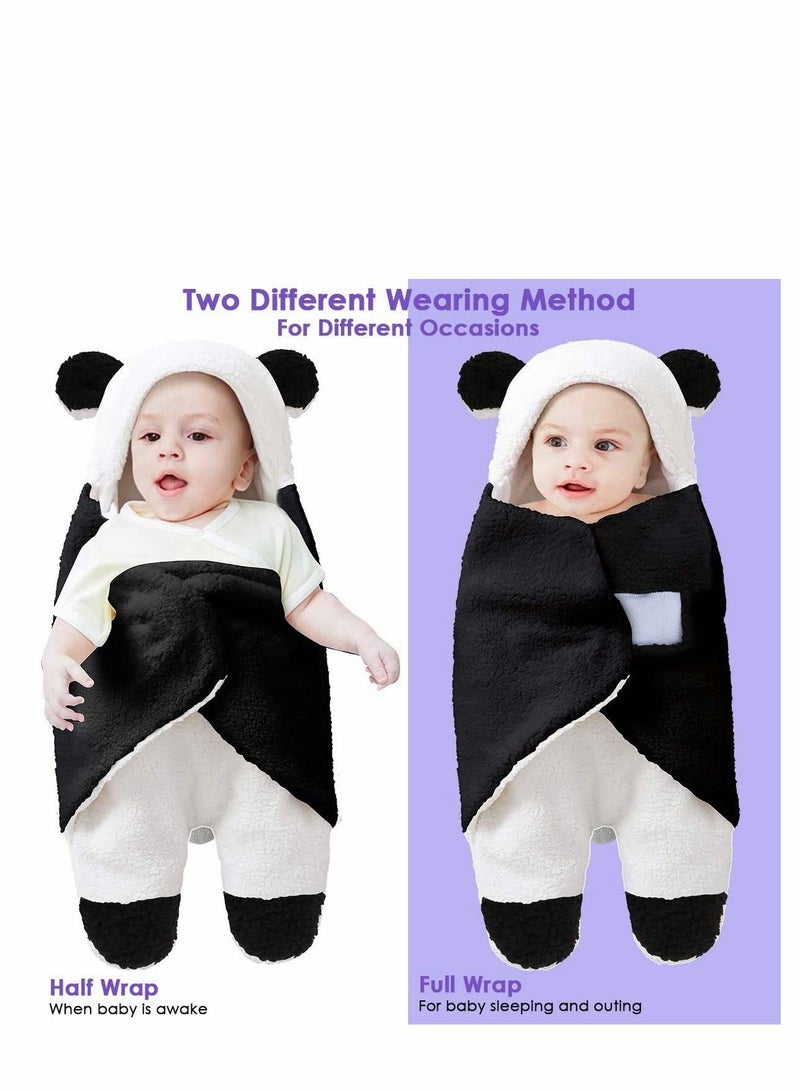 Bear Organic Newborn Swaddle Wrap-Girl Baby Boy Receiving Blanket Sleeping Wrap Girls Boys Blankets Infant Knit