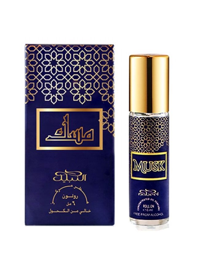 10 Pieces Roll On Collection Nabeel Dahn Al Oud Amiri Nasaem Jannet El Firdaus Musk Qisaty Antar Gold Al Ghadeer 6 ML