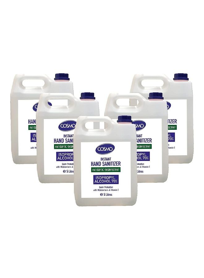 Pack Of 5 Hand Sanitizer Gel Clear 5Liters