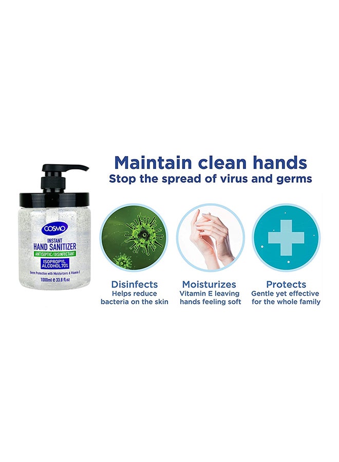 Instant Hand Sanitizer Antiseptic Pack of 12 Multicolour 1000ml