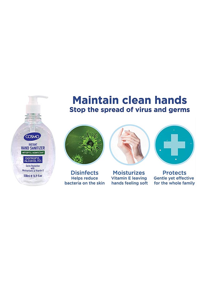 Instant Hand Sanitizer Antiseptic Pack of 12 Multicolour 500ml