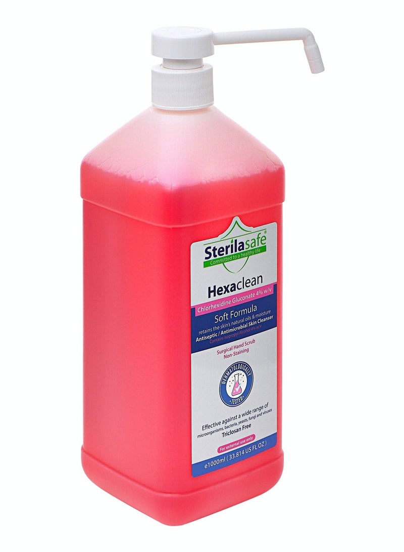 HexaClean Antiseptic Liquid Soap Chlorhexidine Gluconate 4%  1000ml