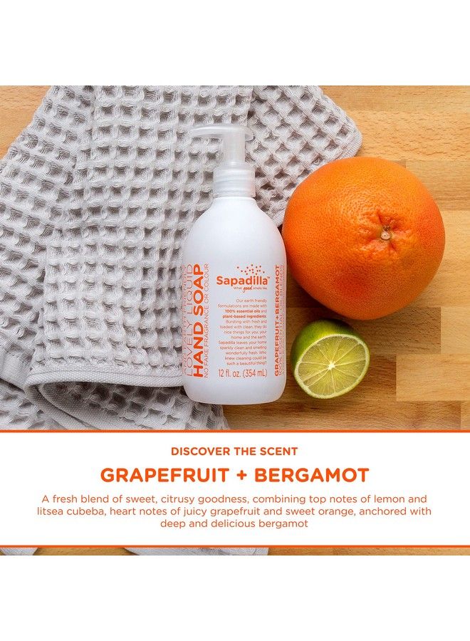 Liquid Hand Soap Three Scent Variety Made With 100% Pure Essential Oil Blends Cleansing & Moisturizing Aromatic & Fragrant Hand Soap Plant Based Biodegradable 12 Ounce (Pack Of 3)