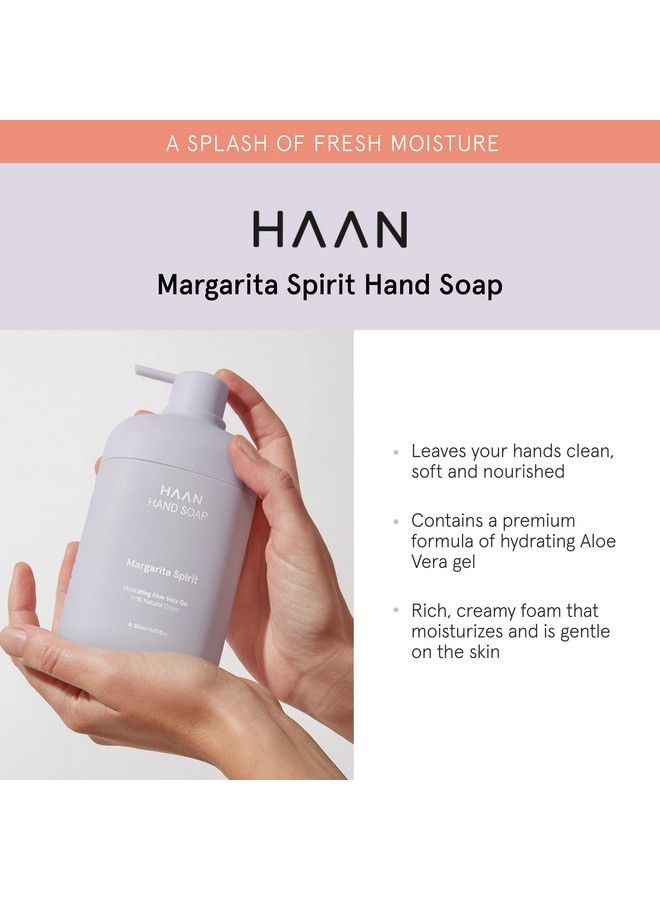 Foaming Hand Soap | Moisturizing Liquid Hand Soap For Dry Skin | Multi Purpose Hand Wash With Aloe Vera & Cocos Nucifera | Natural Bathroom Soap W/Pump Dispenser | Margarita Spirit 11.8 Fl Oz