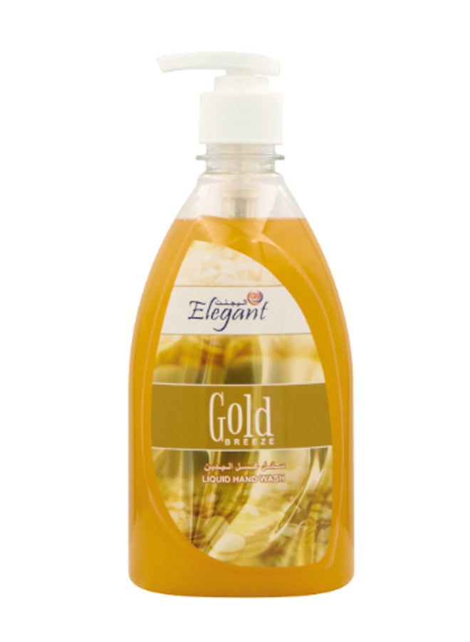 12-Piece Gold Breeze Liquid Hand Wash Set Yellow 500ml