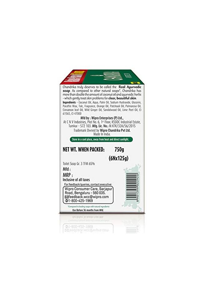 6-Piece Ayurveda Soap 125grams