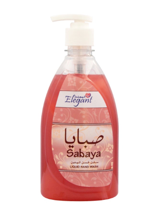 6-Piece Sabaya Liquid Hand Wash Set Red 500ml