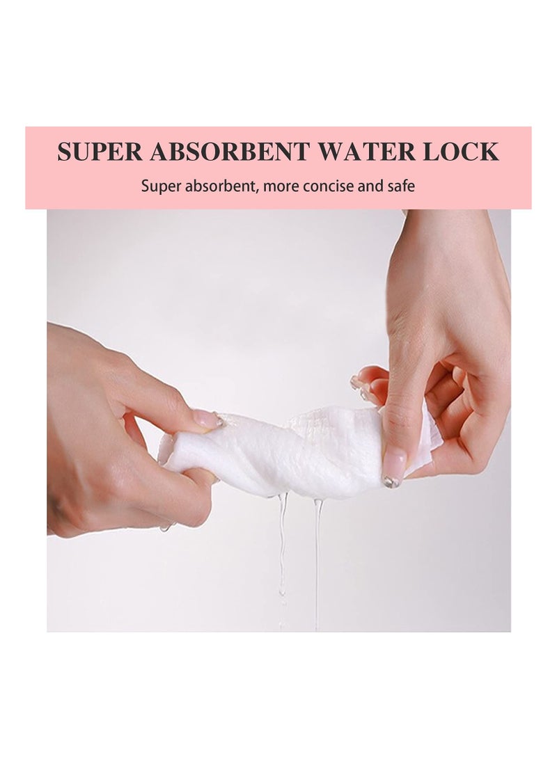 Soft Compressed Towels, Pure Cotton Disposable Face Cleanser Portable Coin Tissue Mini for Travel/ Beauty/ Outdoor Sports (100 Pieces)
