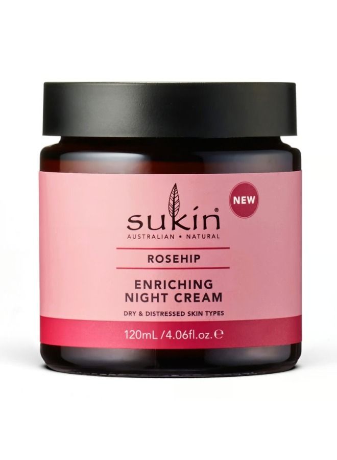 Enriching Night Cream, Rosehip, 4.06 fl oz (120 ml)
