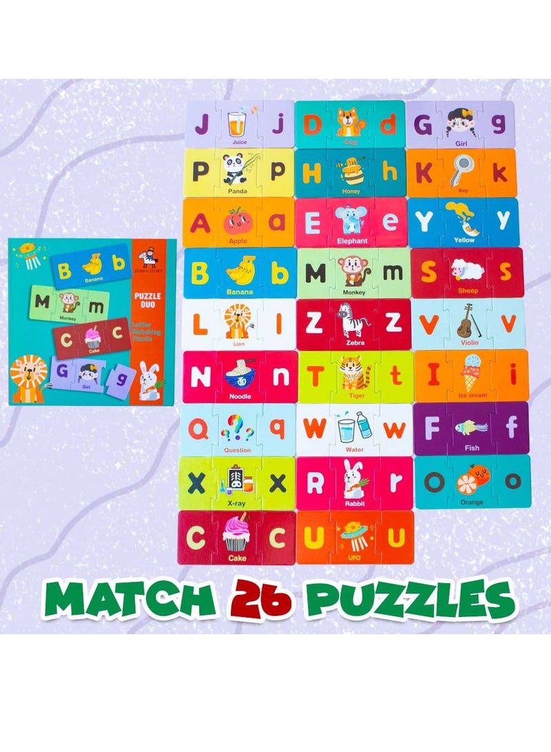 UKR Duo Children's puzzle games Mathcing Puzzle Letters Kids Educational puzzles puzzles ABC Children Early Learning Educational Toy English Alphabet for Toddlers Big