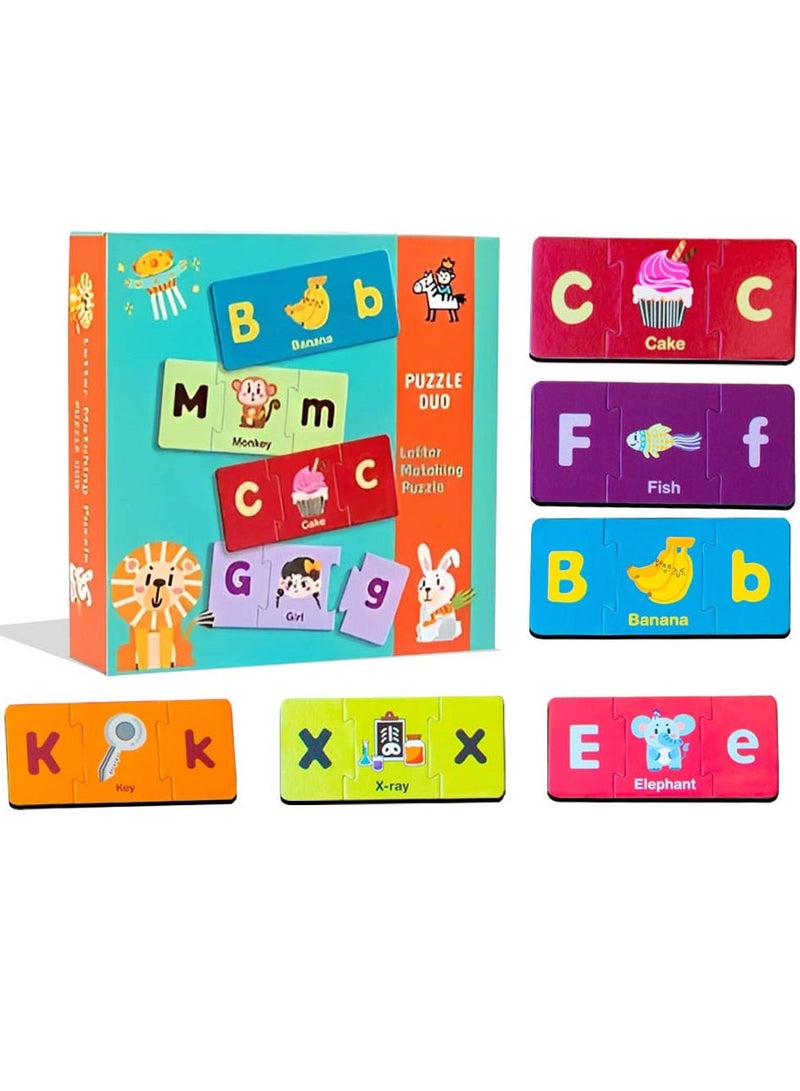 UKR Duo Children's puzzle games Mathcing Puzzle Letters Kids Educational puzzles puzzles ABC Children Early Learning Educational Toy English Alphabet for Toddlers Big