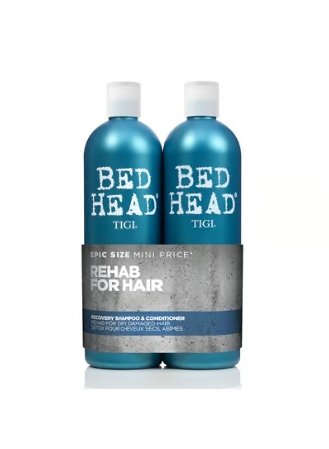 Bed Head by Tigi Urban Antidotes Recovery Shampoo and Conditioner for Dry Hair 2x750ml