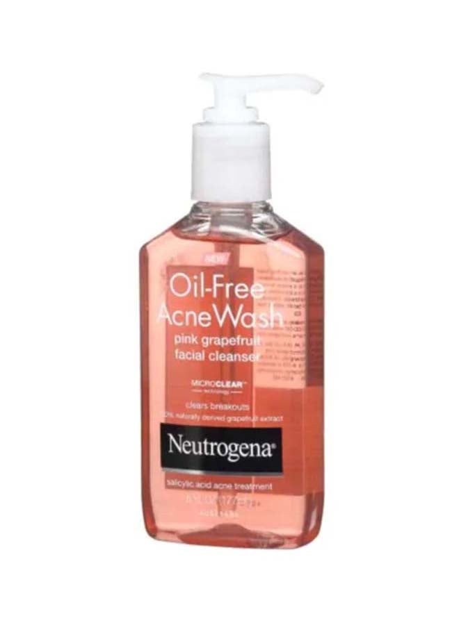 Oil Free Acne Wash Grapefruit Facial Cleanser Pink 177ml