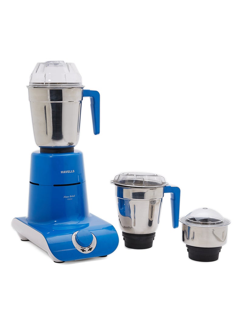 Maxx Grind Mixer Grinder With 3 Jars 750W 750.0 W MAX750W Blue