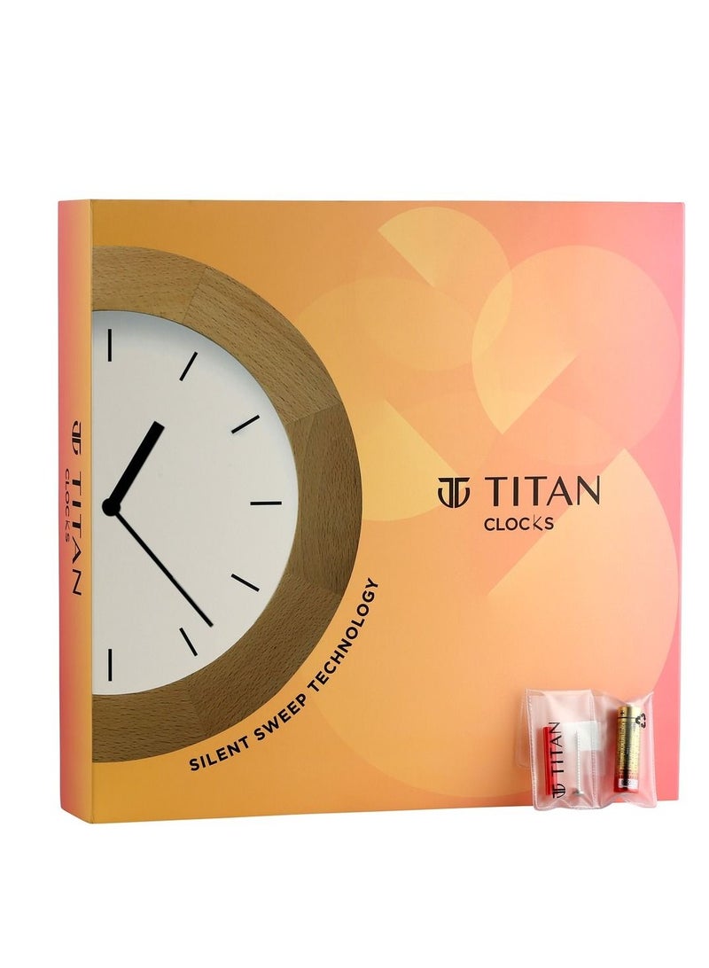 Contemporary White Dial Green Color Lume Filled Hands Technology - 32.5 cm x 32.5 cm (Medium)