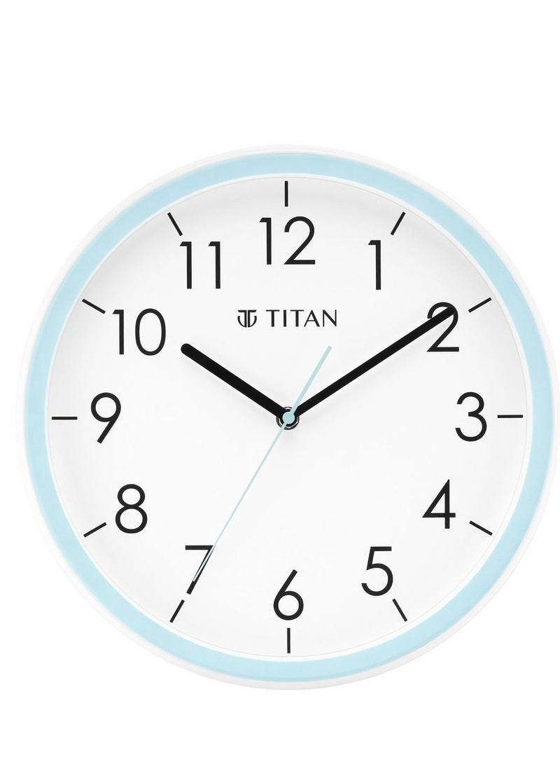 Contemporary White Dial Blue Color Silent Sweep Technology - 32.5 cm x 32.5 cm (Medium)