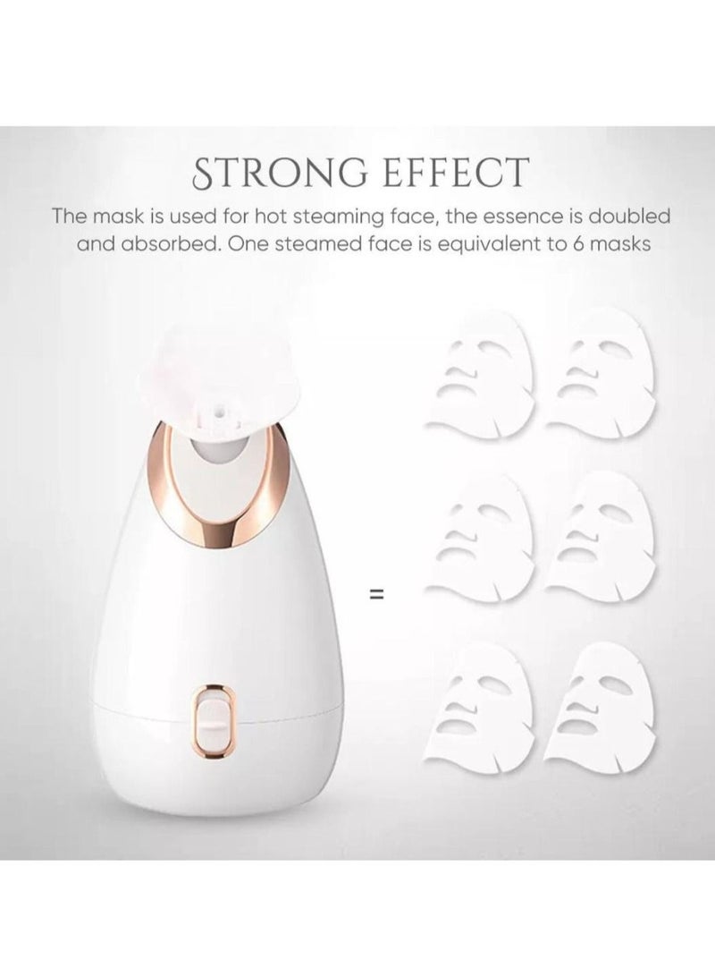 Facial Steamer Sinus Steamer Facial Skin Moisturizing Mask Sauna Spa Steamer with Aroma Diffuser Humidifying Function Superfine Nano-Ionic Mist