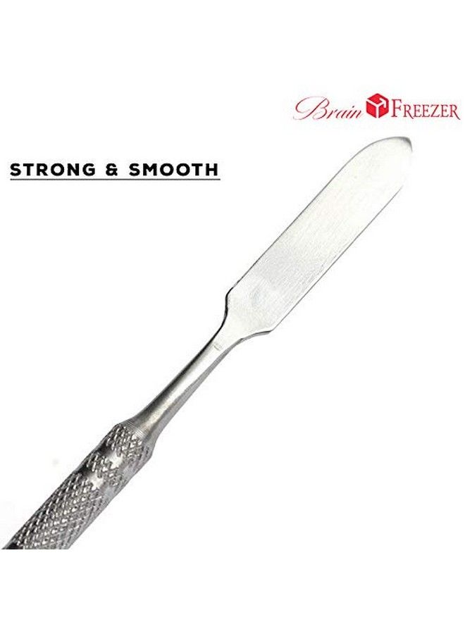 Pack Of 12 Makeup Palette With Stainless Steel Square Shape Spatula Silver