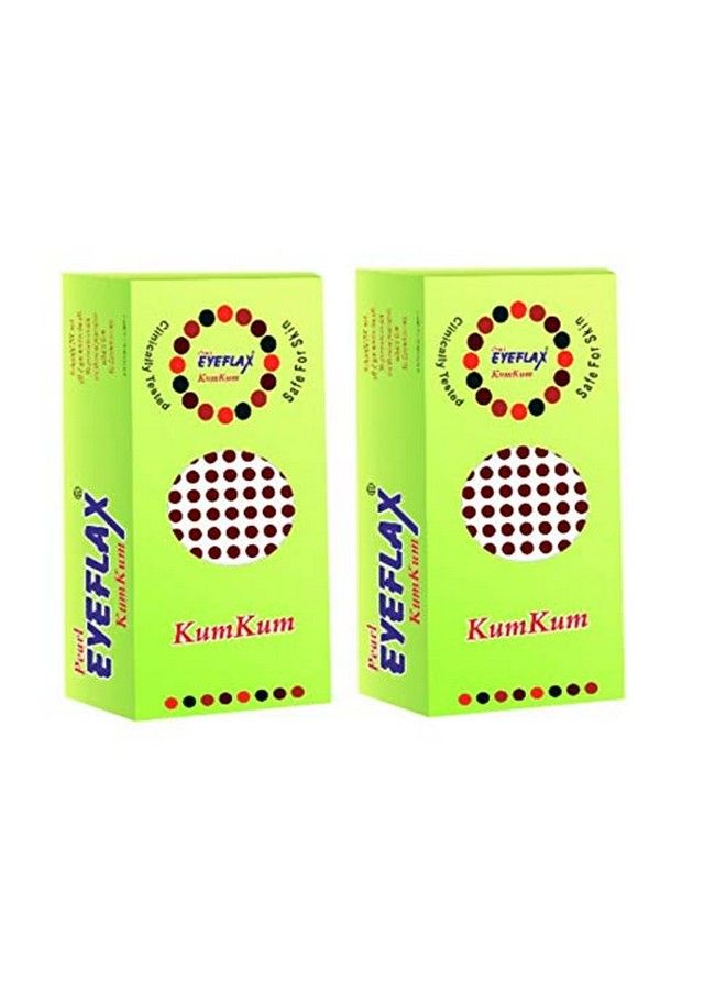 Kumkum Round Dark Maroon Bindi Pack Of 2 (15 Flaps Each Box) (7)