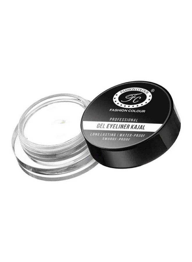 Professional Gel Eyeliner Kajal Ii Long Lasting Waterproof Smudgeproof And Smooth Gliding Ii Available In Range Of 3 Colours 6G (White)