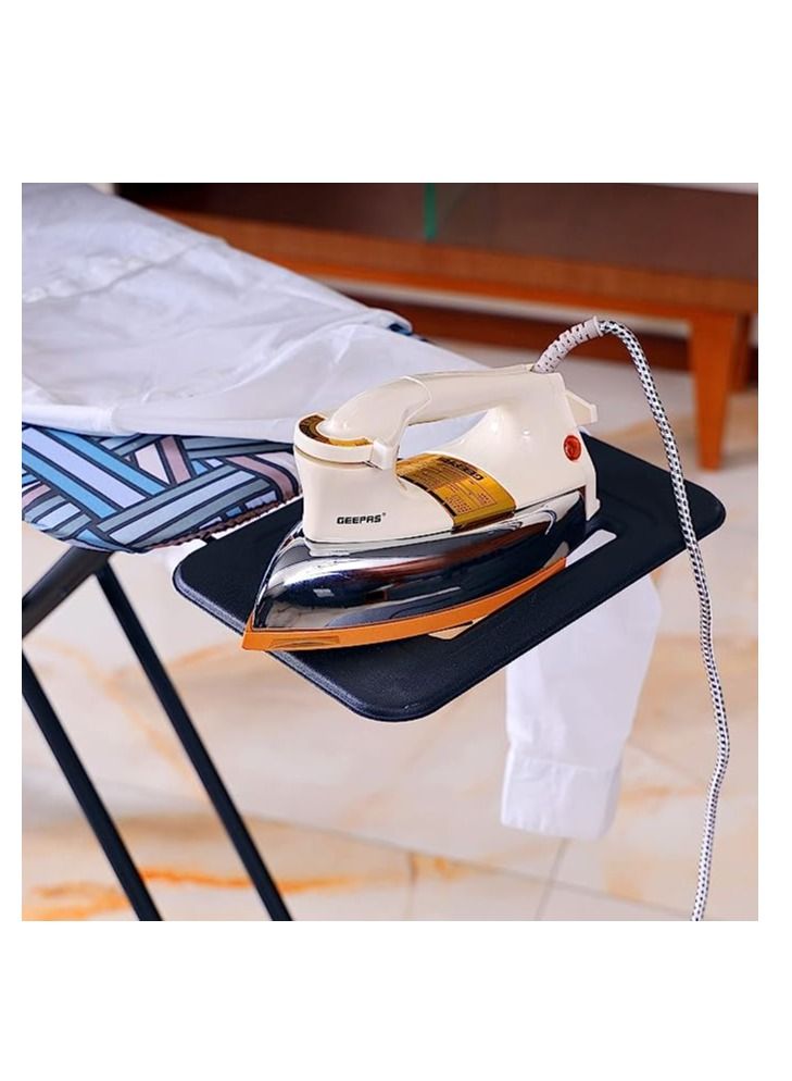 High-Quality Foldable Portable Ironing Board With Steam Iron Rest Blue/White 110x34cm