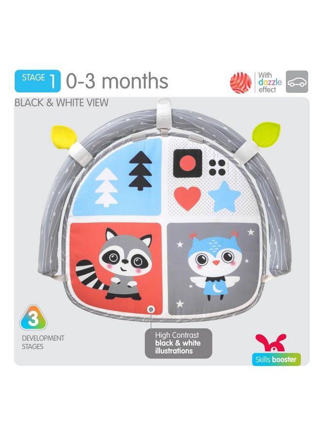 Car Seat Toys For Babies Double Sided Rear Facing Carseat Toy With Baby Mirror For Infants Girls And Boys 0+ Month By Benbat Blue