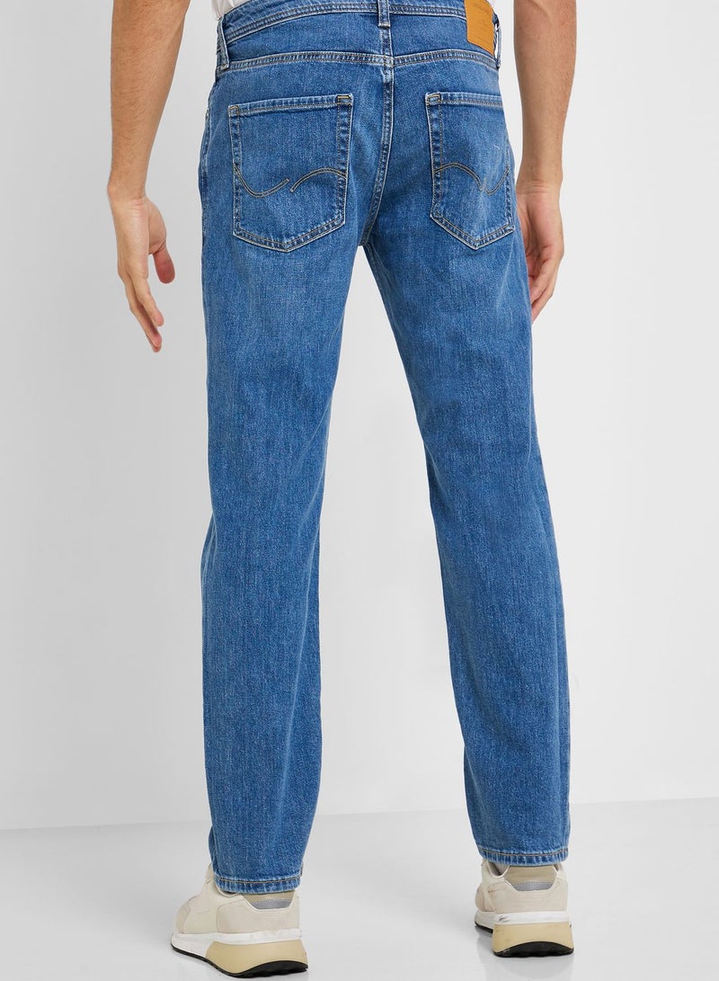 Jjiclark original Light Wash Straight Fit Jeans